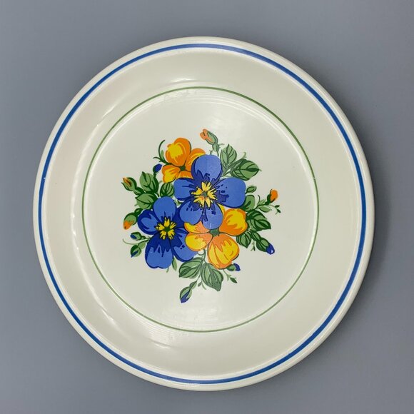 Taylor Ironstone Morning Glory Collection 10 1/2" Dinner Plate - Picture 1 of 8